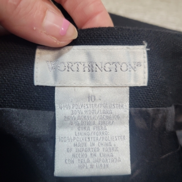 VTG Worthington Wool Blend Midi Maxi Wrap Skirt Size 10 - Picture 2 of 8